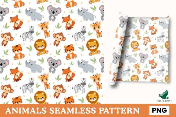 Animal Seamless Pattern - 016: A Versatile Digital Design for Creative Projects