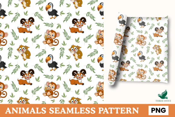 Animal Seamless Pattern - 020 for Professional Design Projects