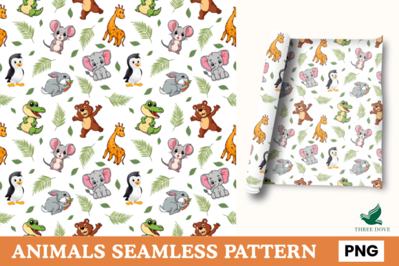 Animal Seamless Pattern - 022: A Versatile Digital Design for Creative Projects