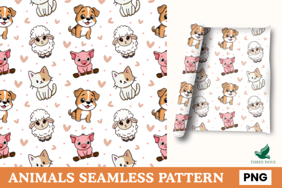 Animals Seamless Pattern - 01: A Versatile Digital Asset for Creative Projects