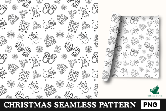 Christmas Seamless Pattern - 56: A Versatile Digital Design for Creative Projects