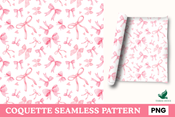 Coquette Seamless Pattern - 01: A Versatile Digital Design for Creative Projects