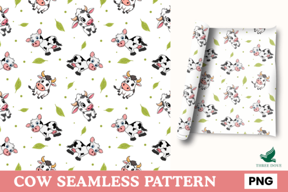 Cow Seamless Pattern - 04: A Premium Digital Design for Creative Projects