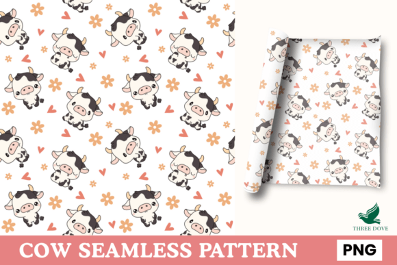 Cow Seamless Pattern - 07: A Premium Digital Design for Creative Projects