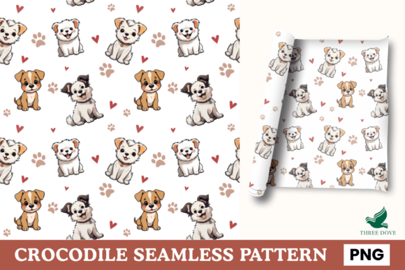 Dog Seamless Pattern - 01 for Creative Projects