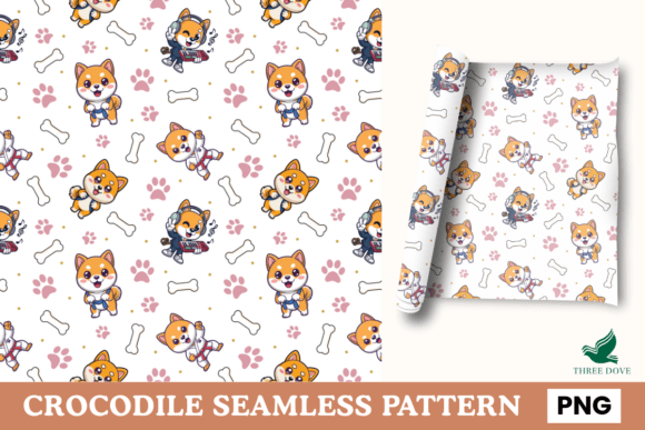 Dog Seamless Pattern - 03 for Creative Projects