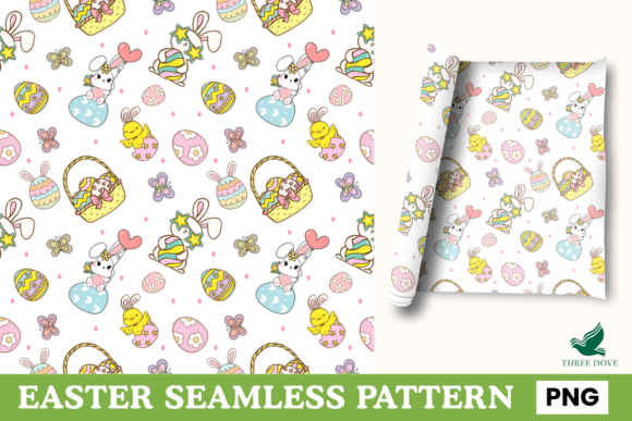 Easter Seamless Pattern - 05 for Creative Projects