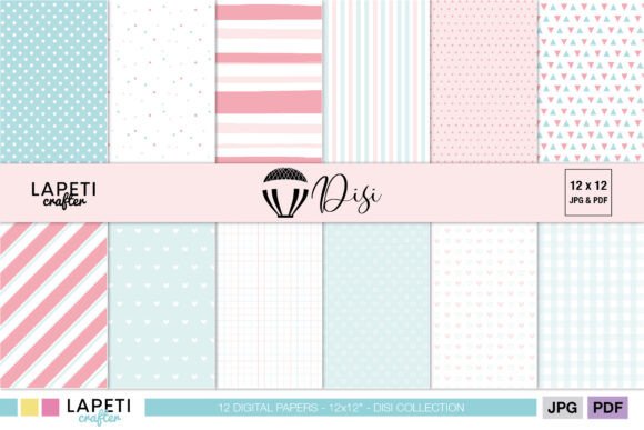 Enhance Your Creations with Romantic Baby-Themed Digital Backgrounds