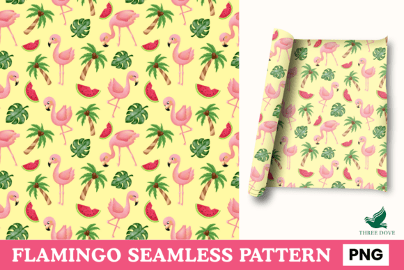 Flamingo Seamless Pattern - 10: A Versatile Digital Design for Creative Projects