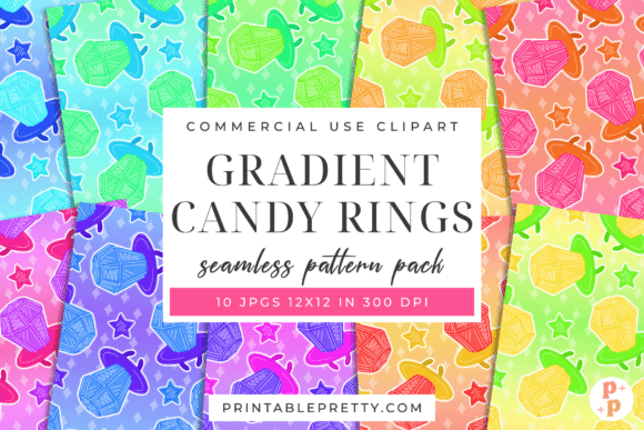 Reviving the Y2K Aesthetic: How the Candy Ring Seamless Digital Paper Pack Fuels Creative Projects with Retro Flair