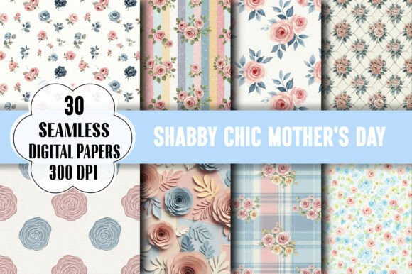Shabby Chic Mother’s Day Pattern: A Timeless Design for Creative Celebrations