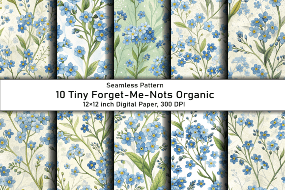 Tiny Forget-Me-Nots Organic Pattern: A Subtle Design Powerhouse