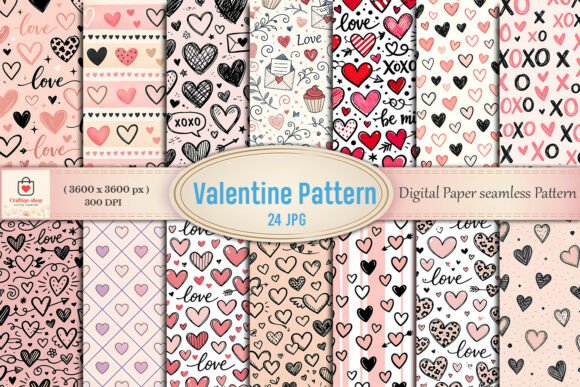 Valentine Digital Paper Seamless Bundle: A Game-Changer for Creative Projects and Business Ventures