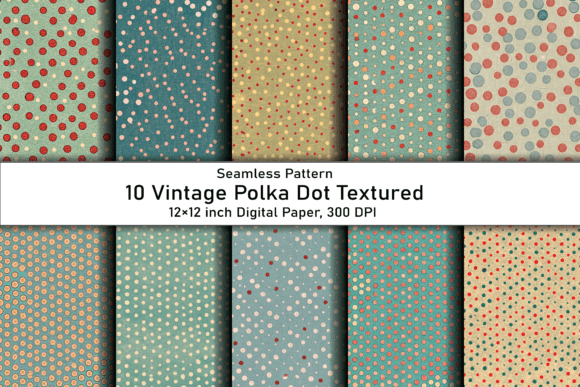 Vintage Polka Dot Textured Pattern: A Timeless Design Element Reimagined