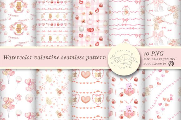 Watercolor Valentine Seamless Pattern: A Must-Have for Modern Creators and Designers