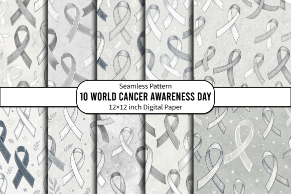 World Cancer Awareness Ribbon Paper